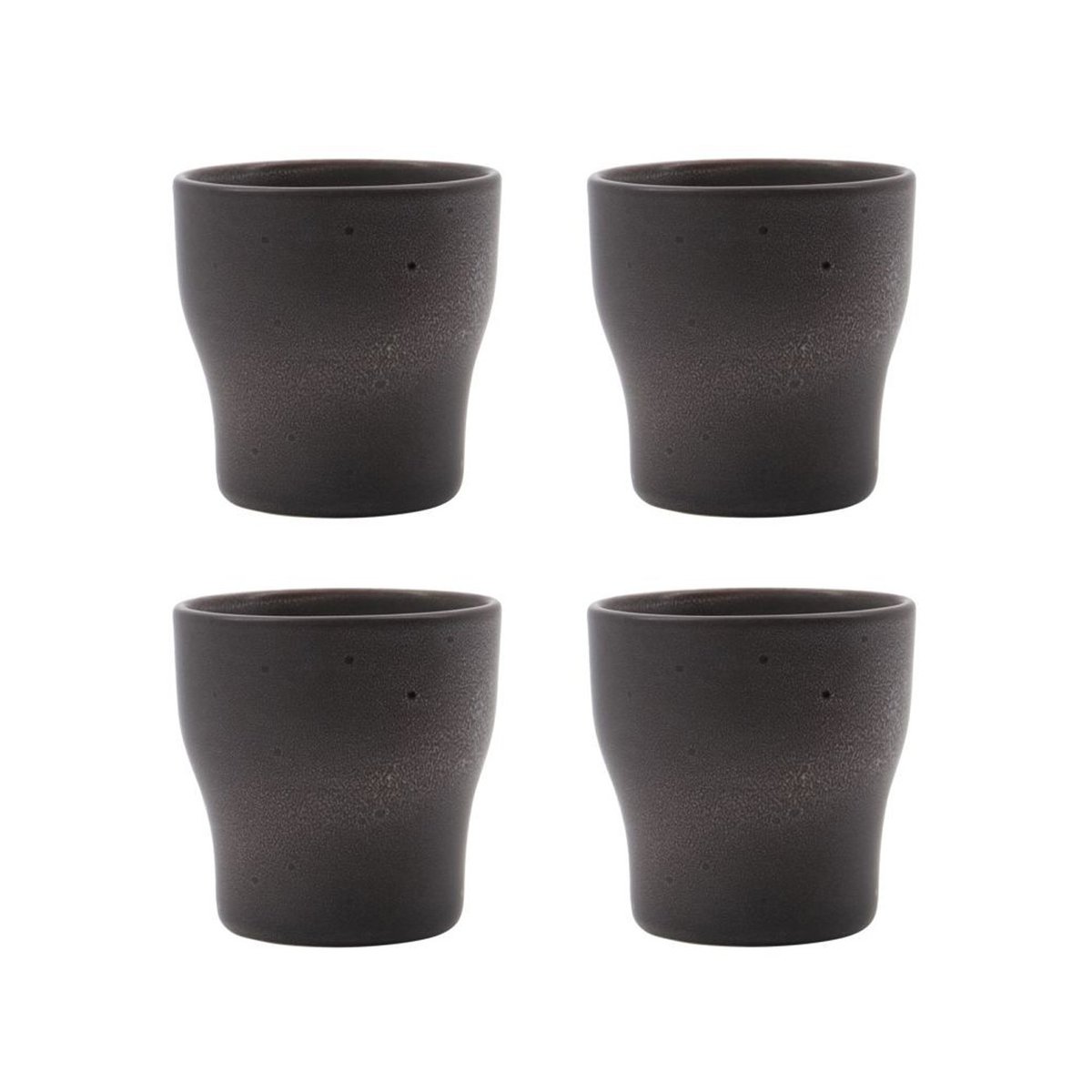 Lot de 4 Tasses thermo Liss gris foncé, HOUSE DOCTOR