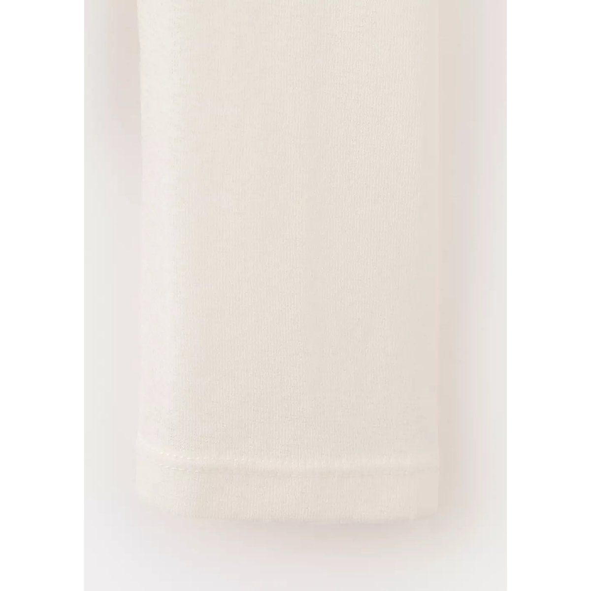 T-shirt cintré col montant écru, MANGO