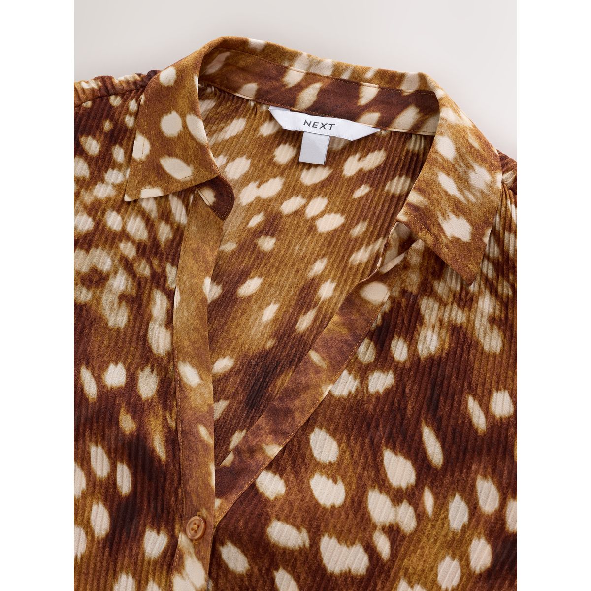Chemise plissée à manches longues motif de cerf, NEXT