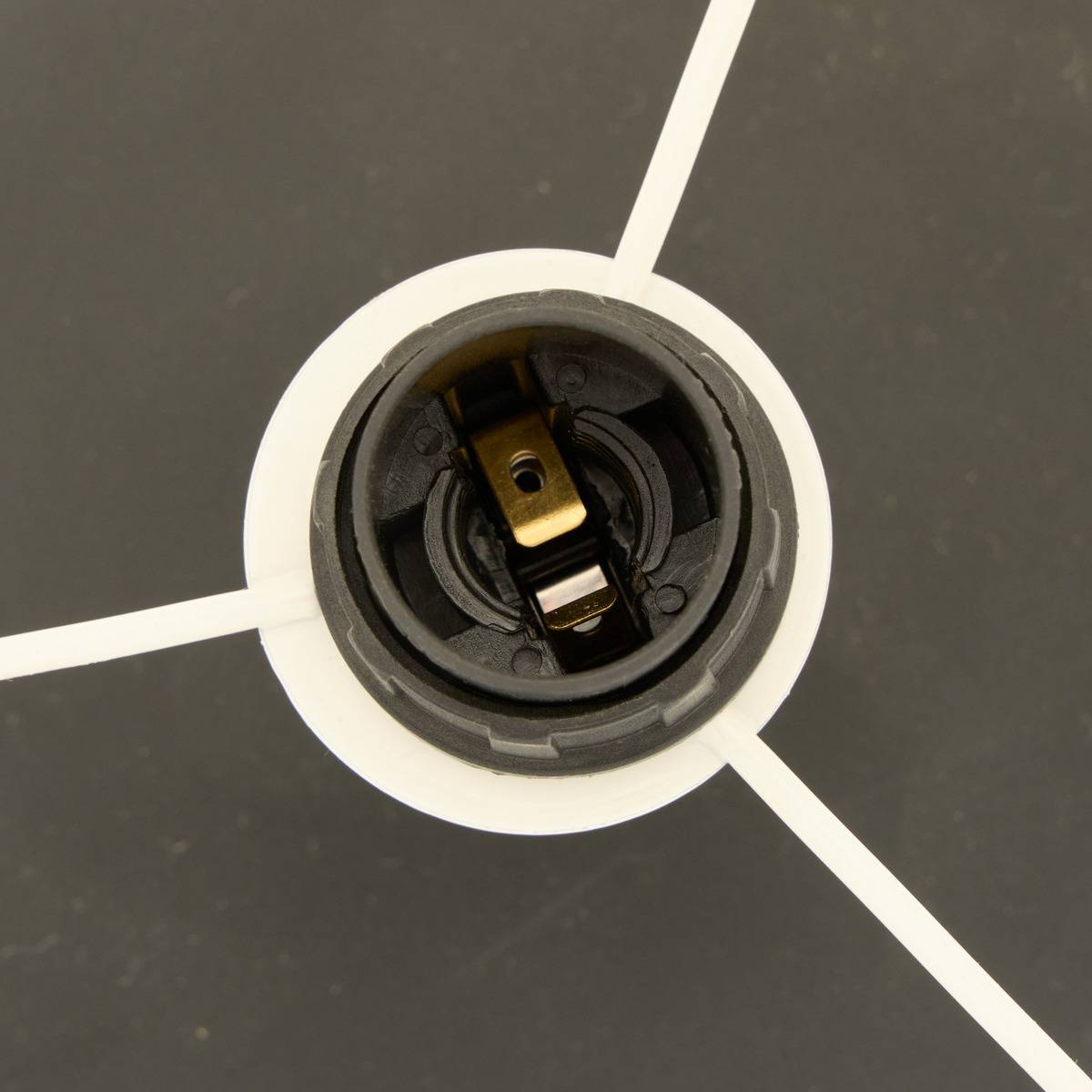 Lampe cylindrique en lin MALYA noir, ATMOSPHERA