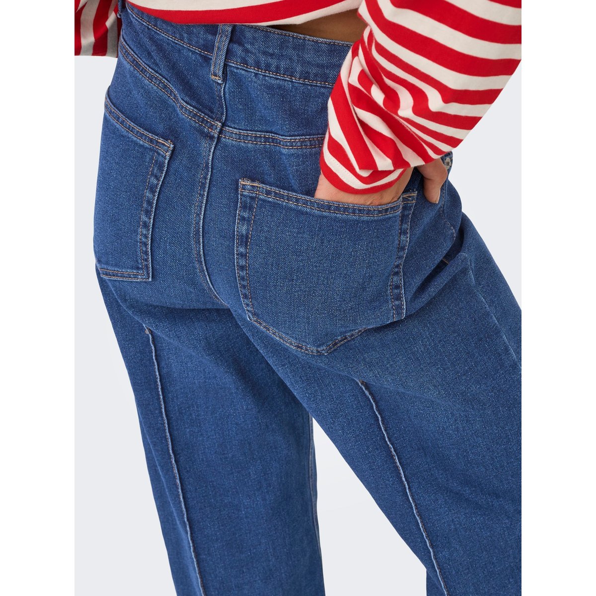 Jean À Jambe Large medium blue denim, ONLY