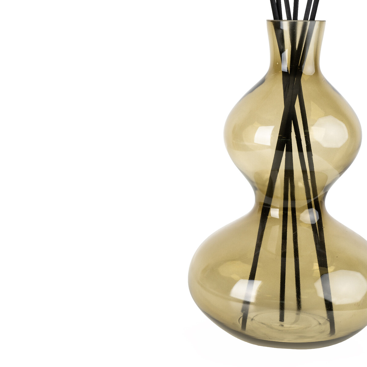 500ml Smoked Glass Bubble Reed Diffuser olive, SO'HOME