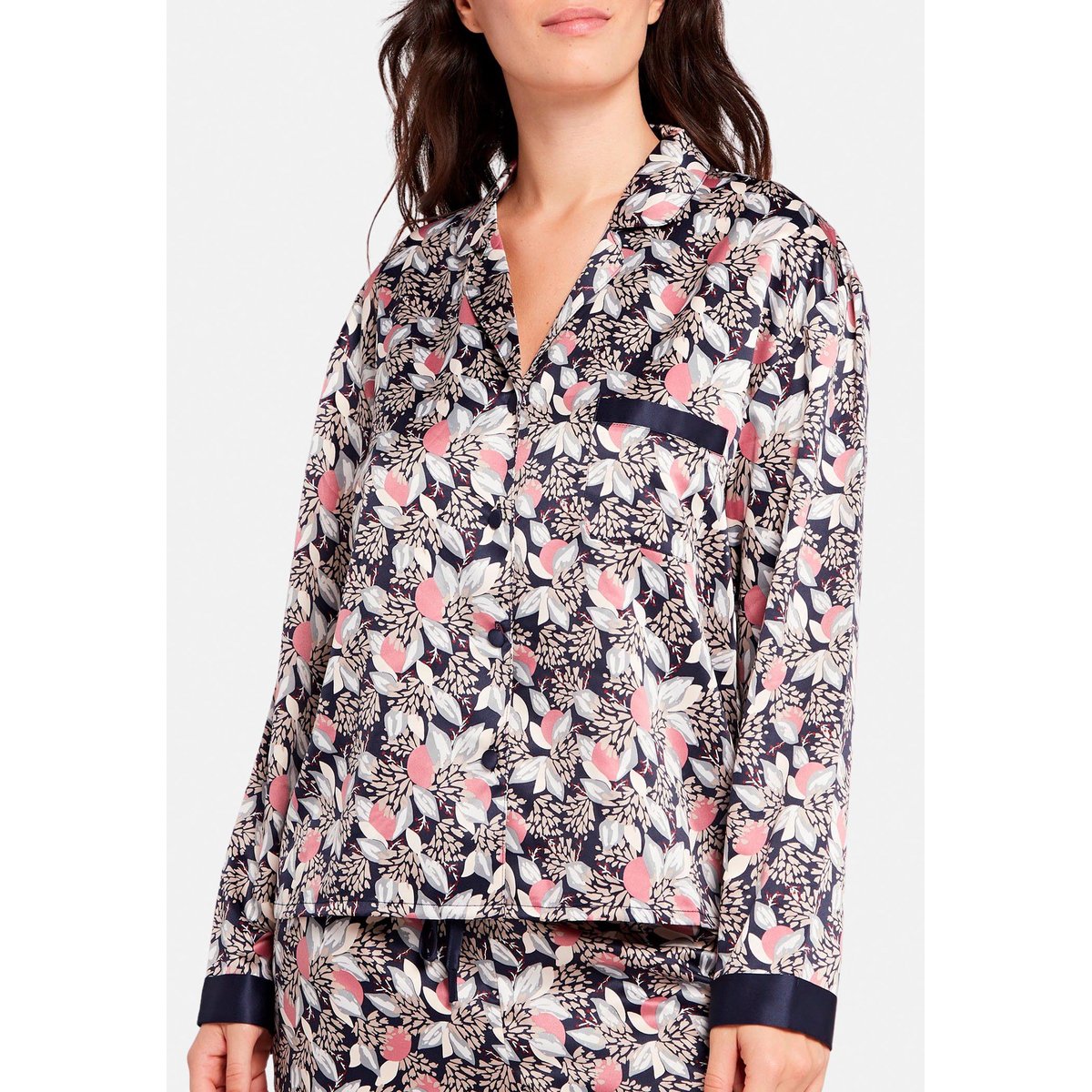 Haut de pyjama chemisier Idole imprimé floral, SANS COMPLEXE