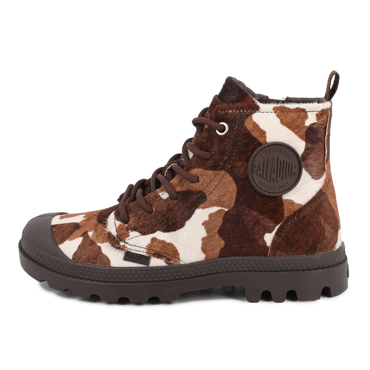 Baskets montantes en suede PAMPA HI ZIP PONY autres-cow print, PALLADIUM