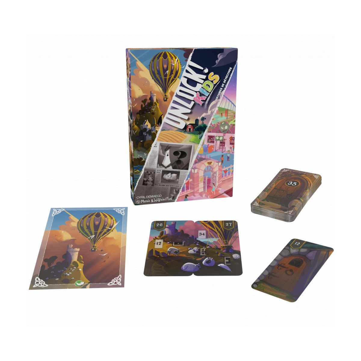 Unlock kids, une histoire de detective couleur unique, ASMODEE