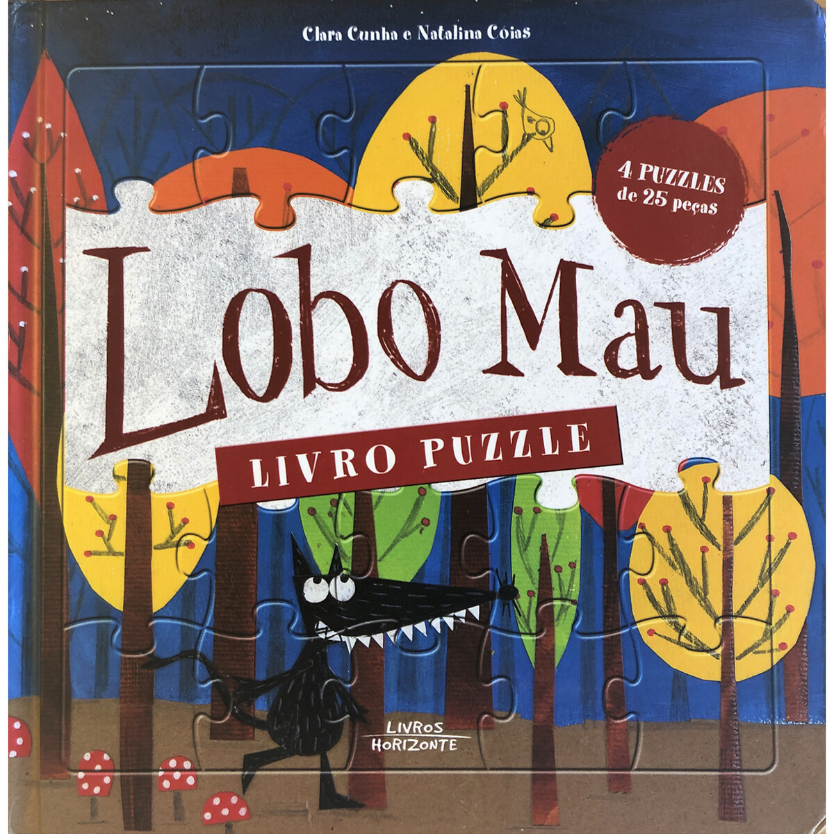 Livro "Lobo mau - livro puzzle", LIVROS HORIZONTE  multicolor, LIVROS HORIZONTE