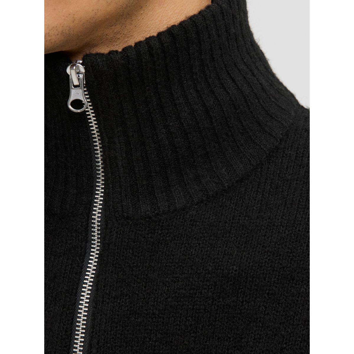 Sweat À Mi-Fermeture Éclair noire - black, JACK & JONES