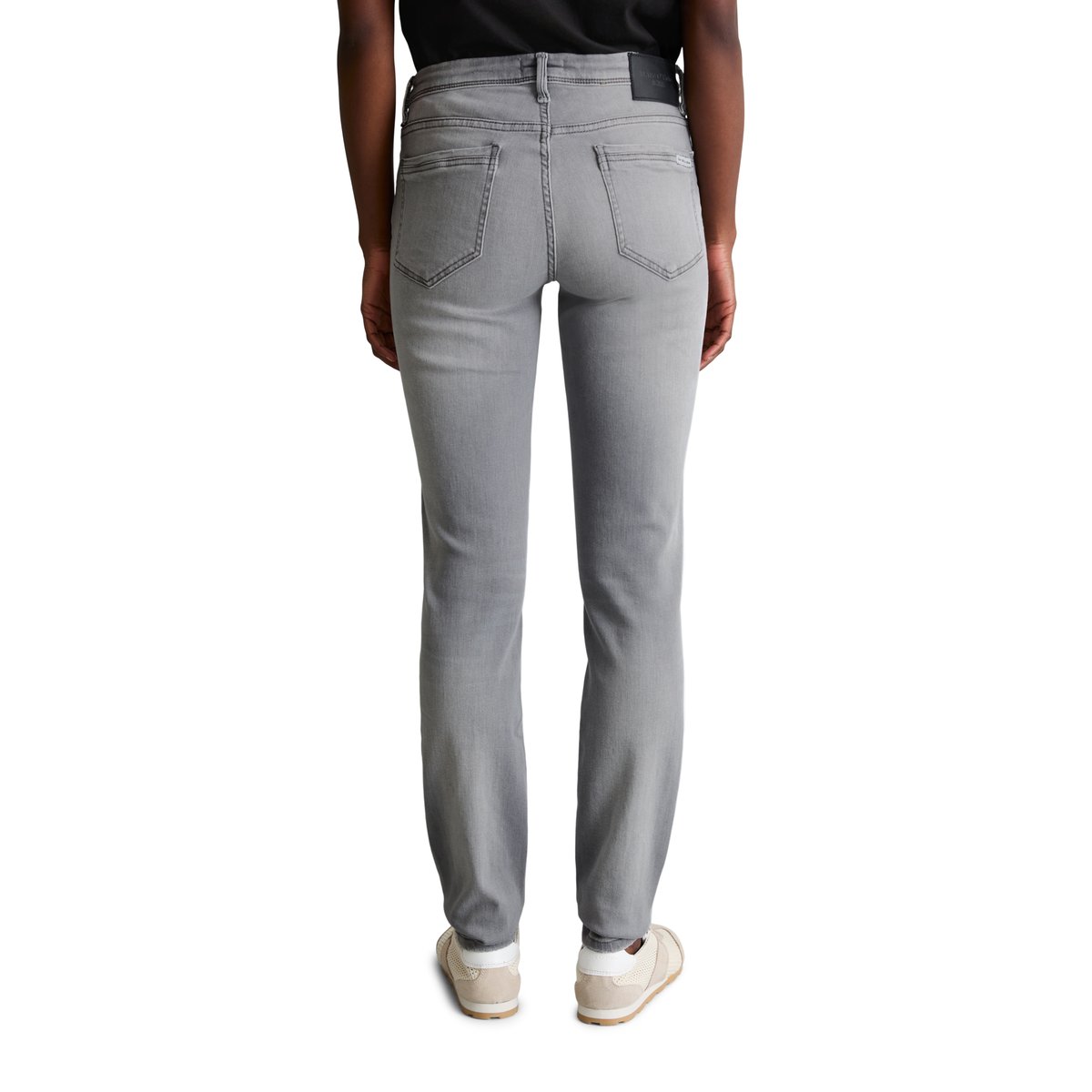 Jeans modèle Alva slim en coton biologique mélangé gris, MARC O’POLO DENIM
