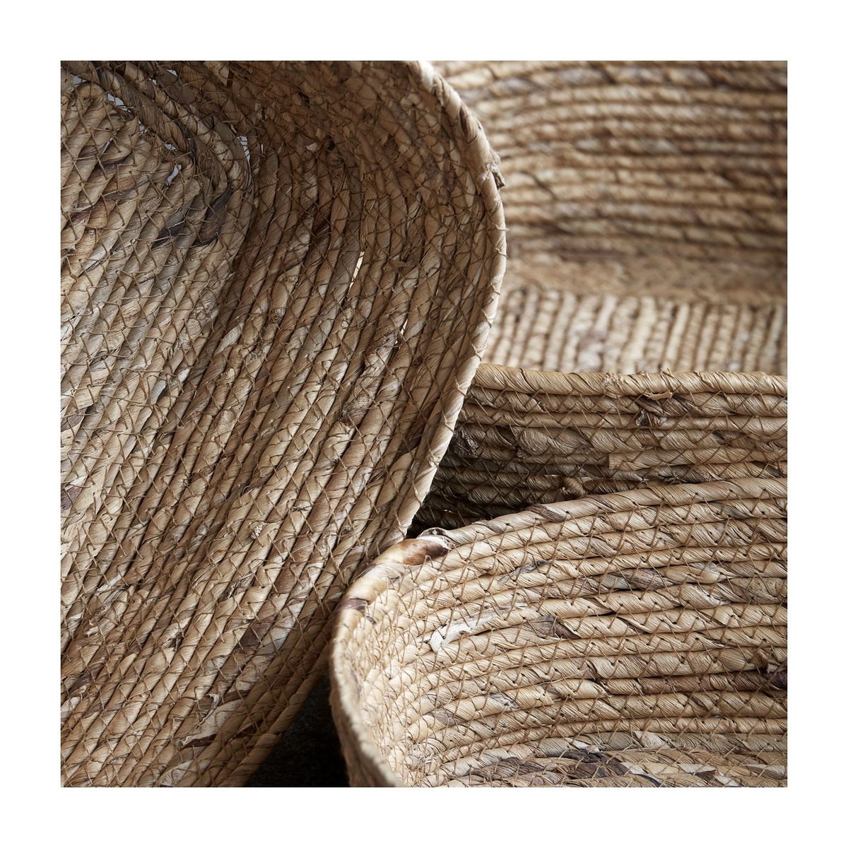 Panier Nangloi lot de 3 naturel, HOUSE DOCTOR