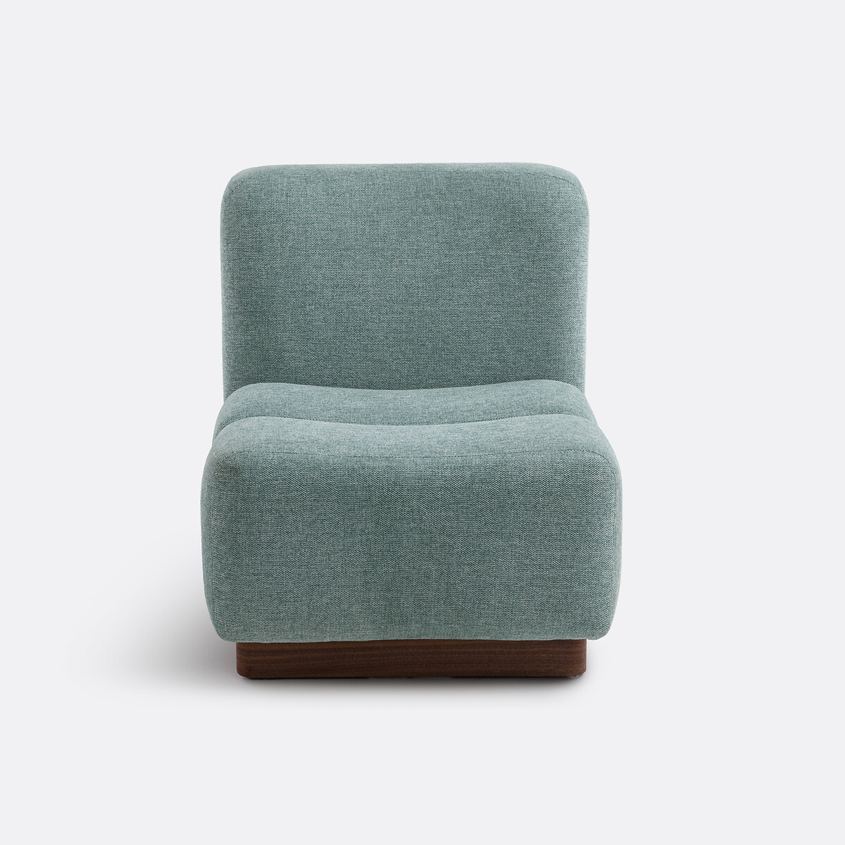 Fauteuil bas tissu texturé Podo gris, LA REDOUTE INTERIEURS