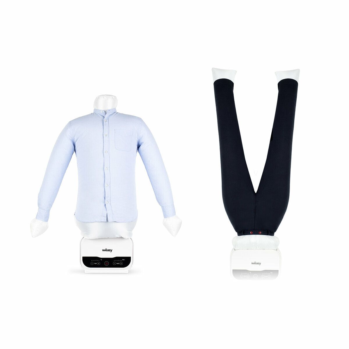 IRO320+IROP2 - Mannequin de repassage et Housse de pantalon couleur unique, WEASY