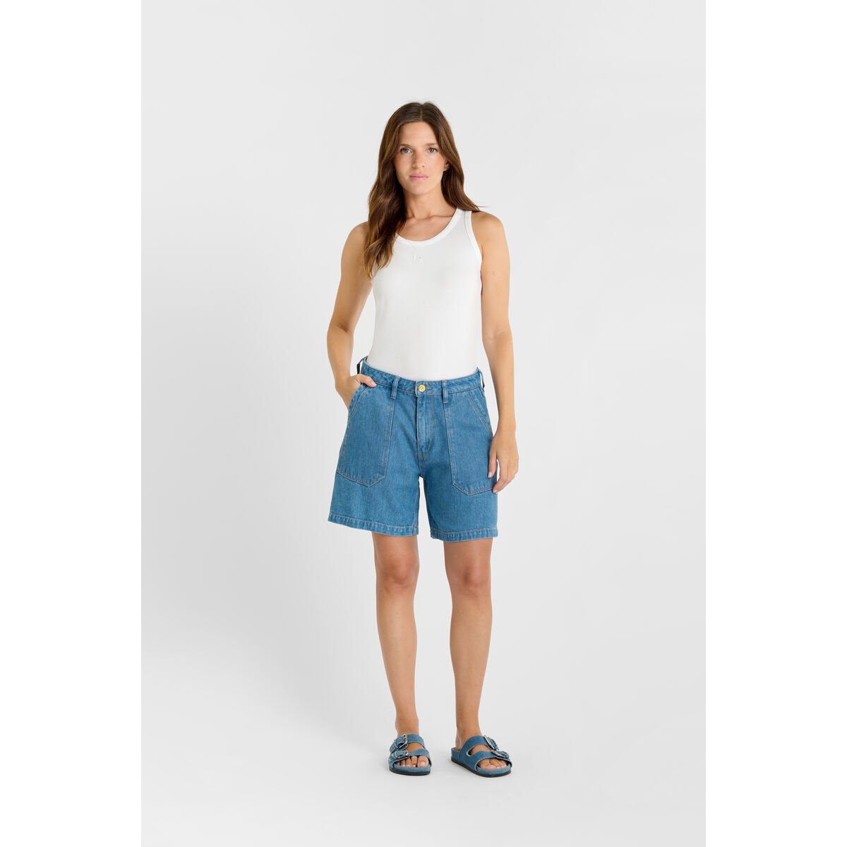 Short en jeans VIRVA blue, LE TEMPS DES CERISES