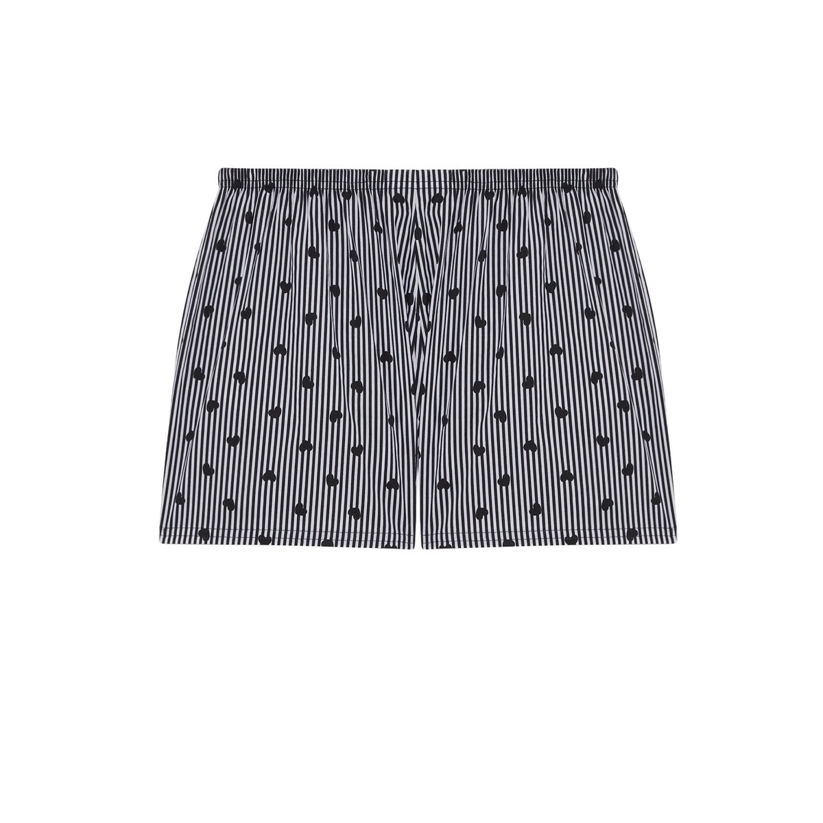 Short en coton à motifs fraises blanc NIGHTPOPIZ noir, UNDIZ