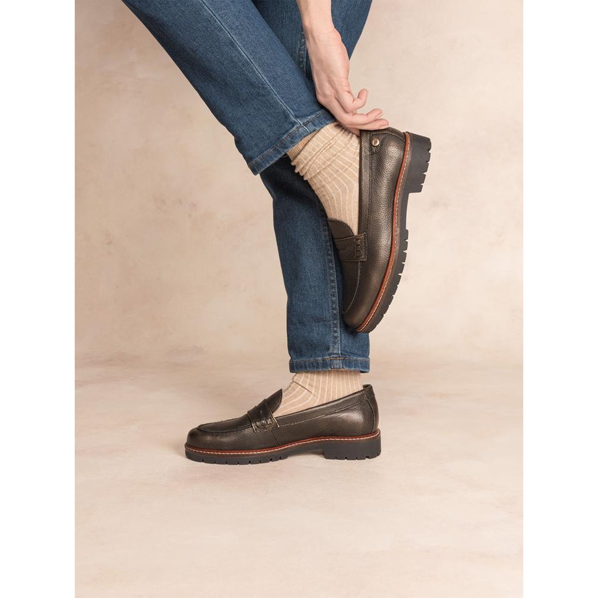 Mocassins CARISTA noir mordore, TBS