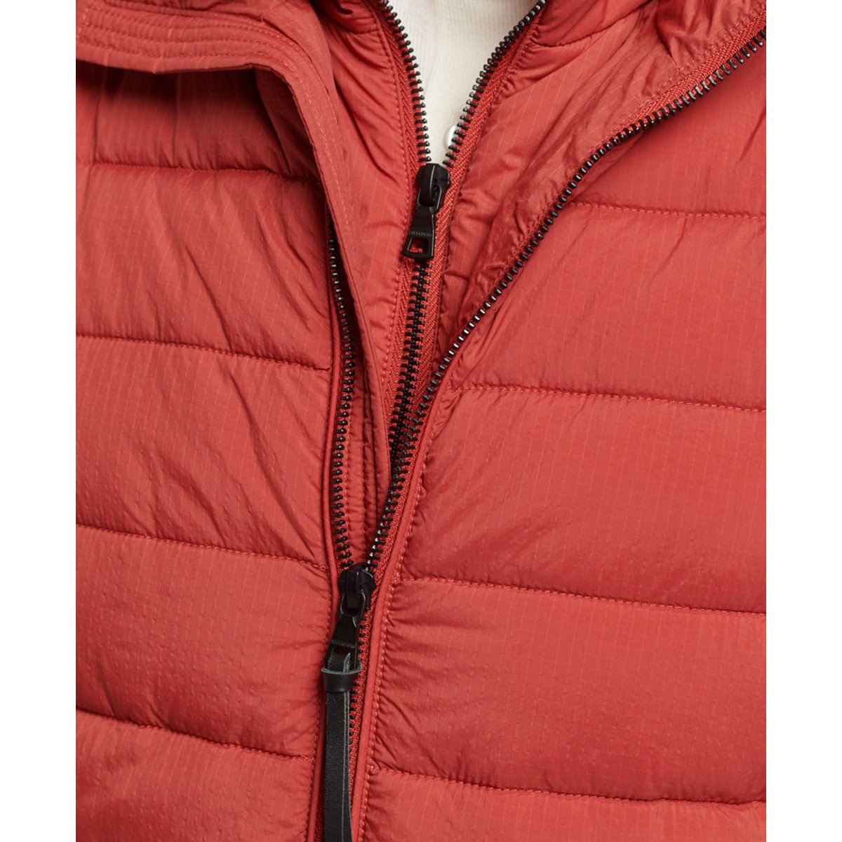 Doudoune courte légère rouge marron, SUPERDRY
