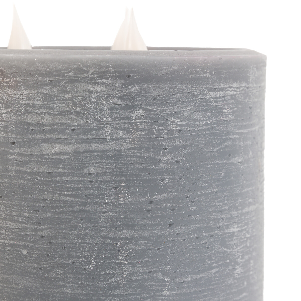 15cm LED 3-Wick Candle in Grey grey, ÉDITÉ