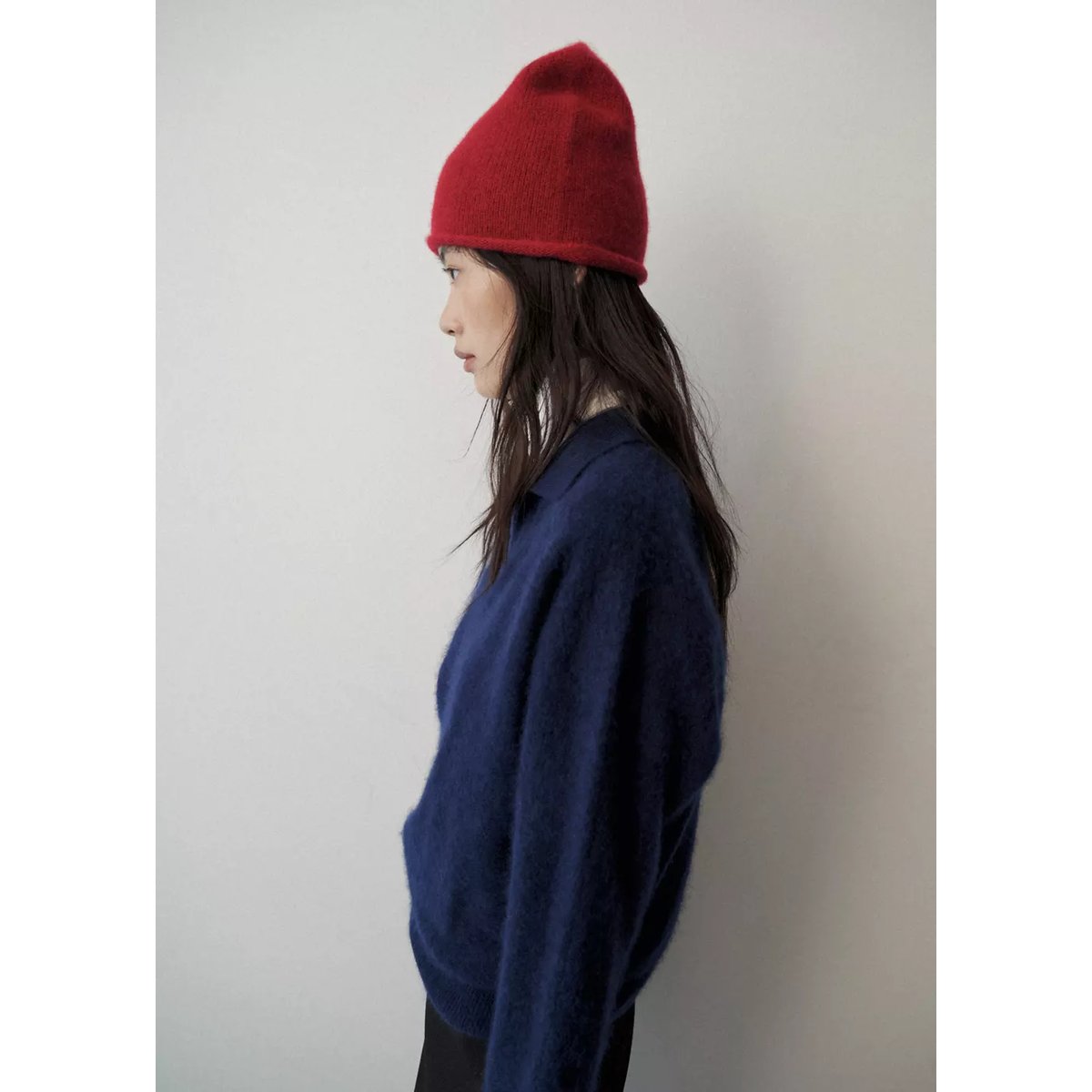 Bonnet 100 % cachemire rouge, MANGO