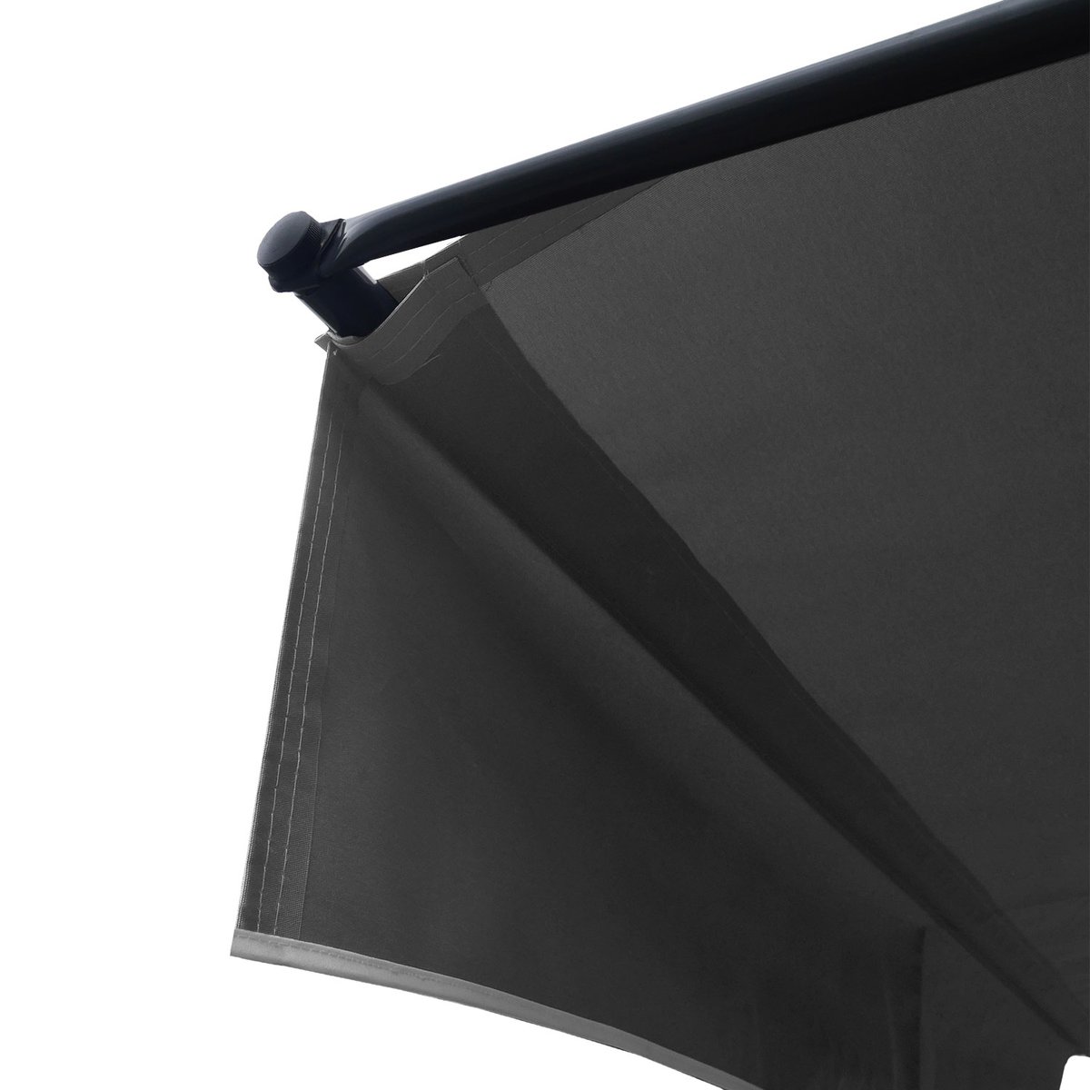 Store banne pour balcon, 3x1,2m, CHENE gris anthracite, HAPPY GARDEN