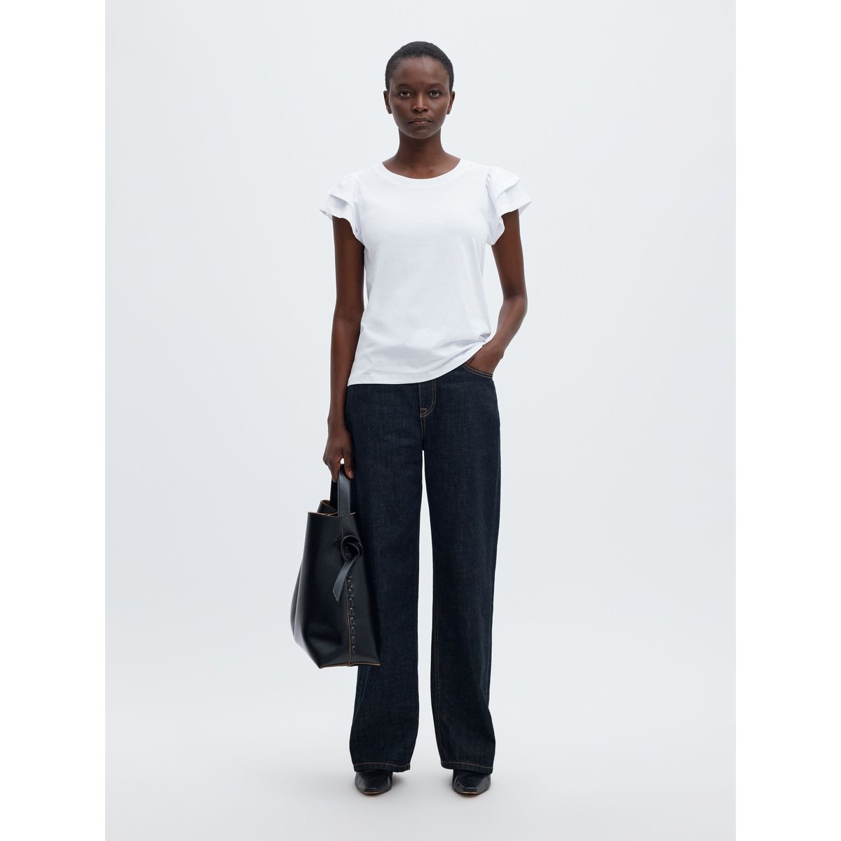 T-Shirt bright white, SELECTED