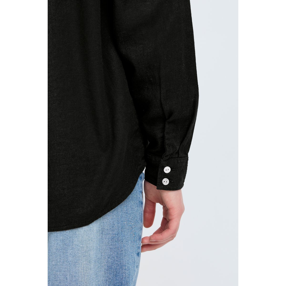 Chemise classique manches longues noir, ICHI