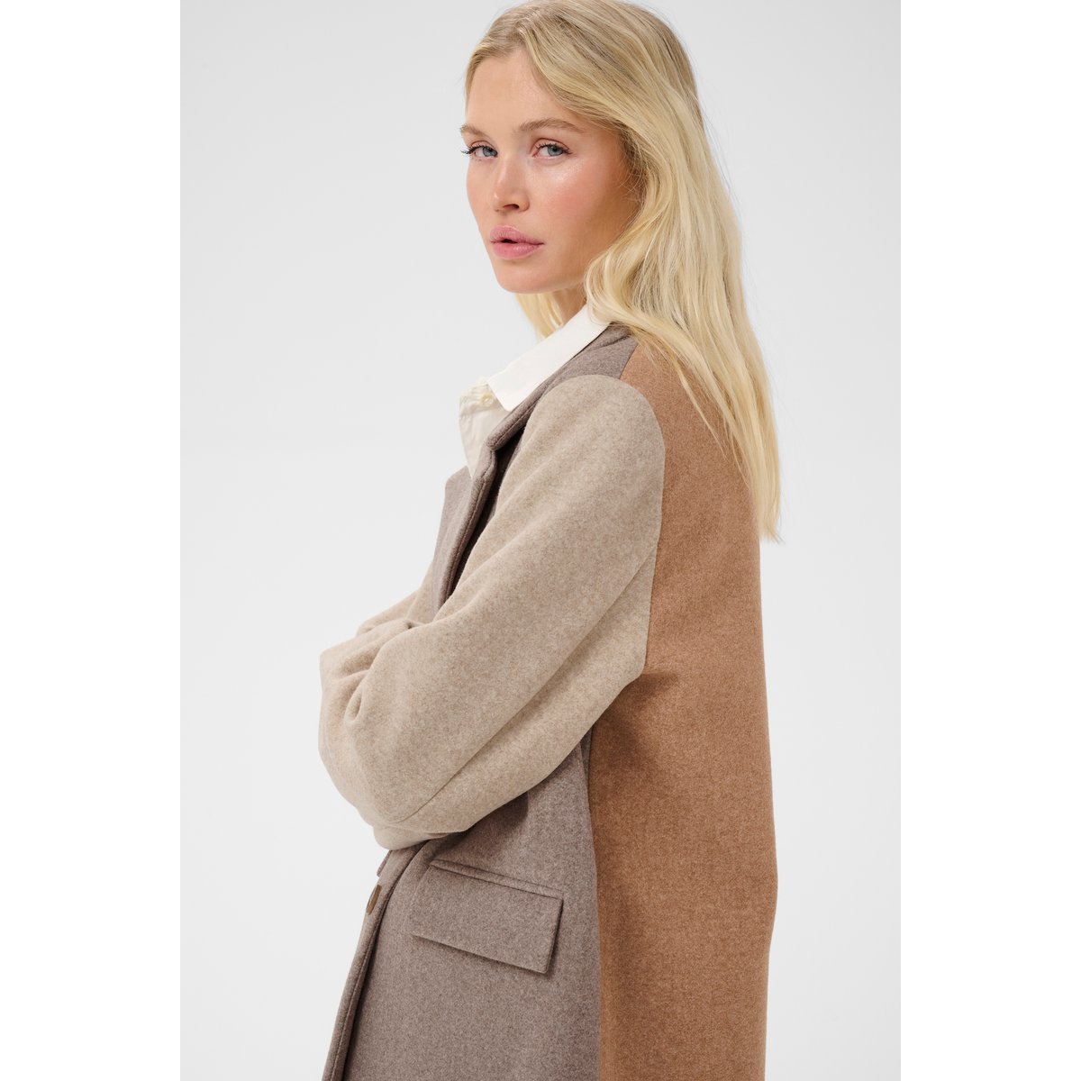 Manteau beige dune mix, CULTURE
