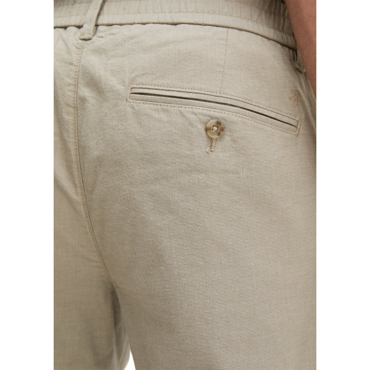Chino modèle Stig Jogger pleats shaped avec détails de plis beige, MARC O'POLO