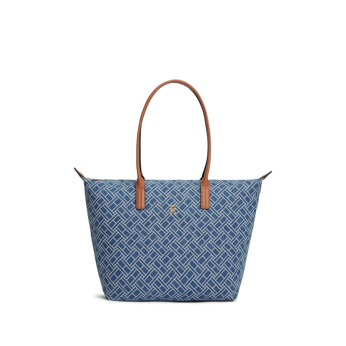 Sac tote bag POPETTE DENIM FLAG bleu denim, TOMMY HILFIGER