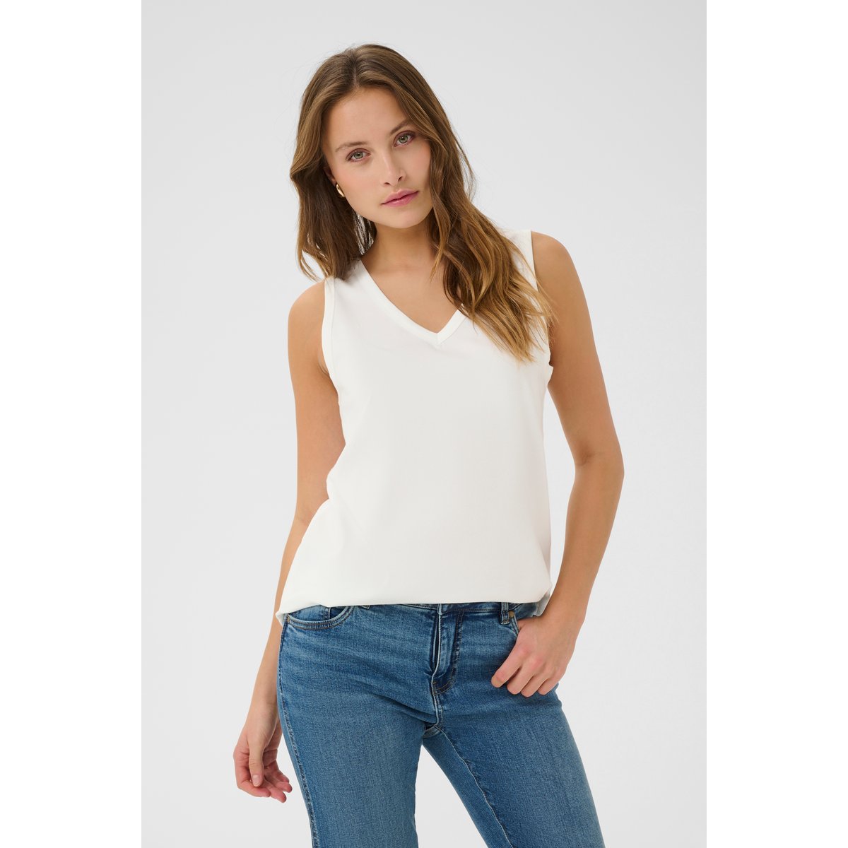 Jersey sans-manches blanc spring gardenia, CULTURE