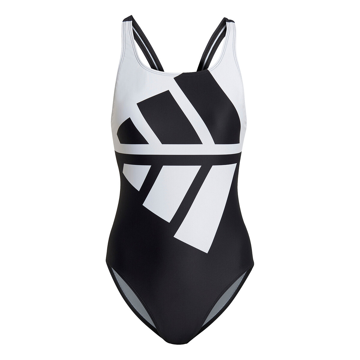 Costume da bagno intero nero/bianco, adidas Performance