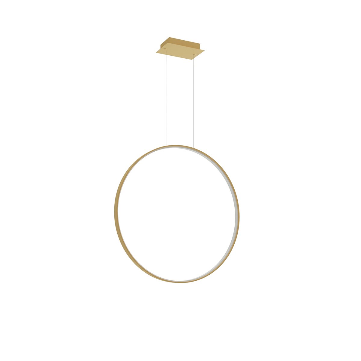 Suspension Aluminium Doré LED 1 Rio doré, EDEN