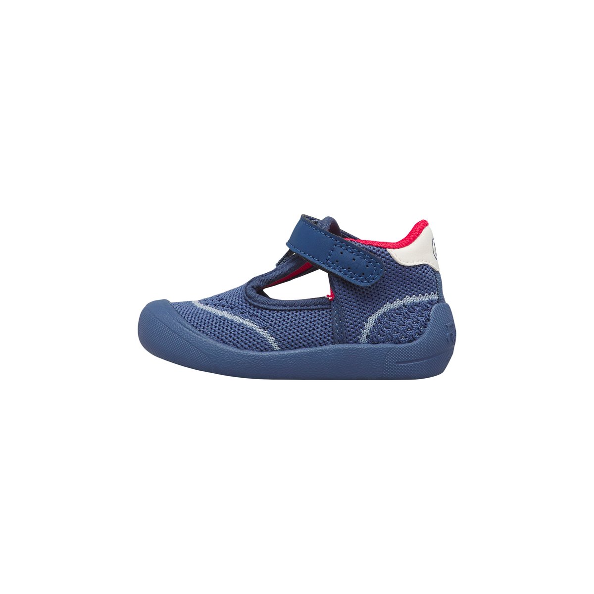 Sandales semi-fermées en simili cuir et tissu FREE OPEN 2 VL. marine-, FALCOTTO