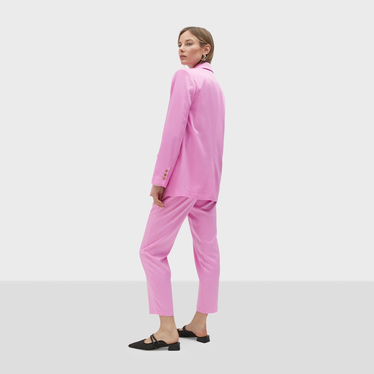 Blazer classique à boutons rose clair, LOLA CASADEMUNT