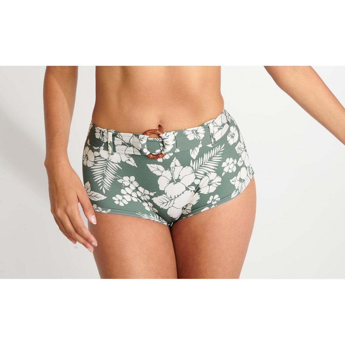 Fima Taevana Bikini Bottoms print/khaki background, BANANA MOON