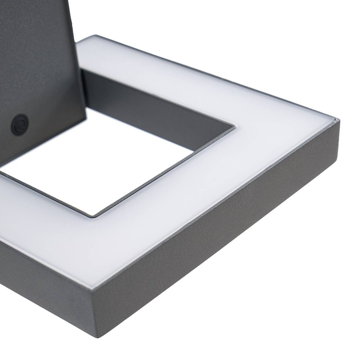 Applique extérieure en aluminium moderneLED gris foncé, opale, LINDBY
