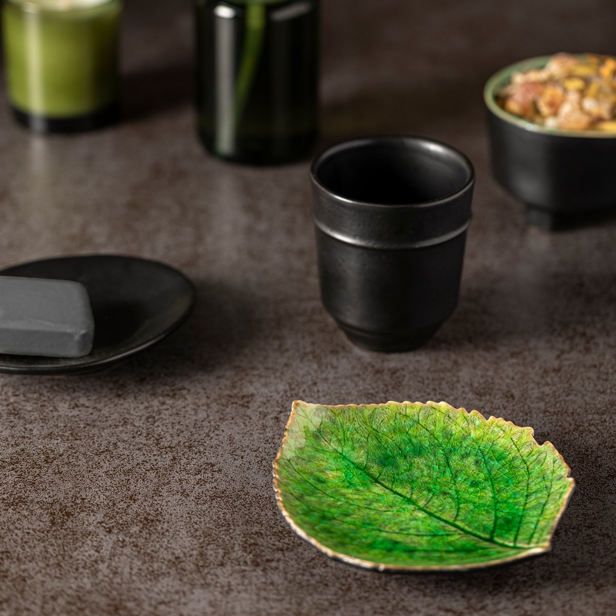 Vase/Verre 10 RIVIERA BATH sable noir, COSTA NOVA