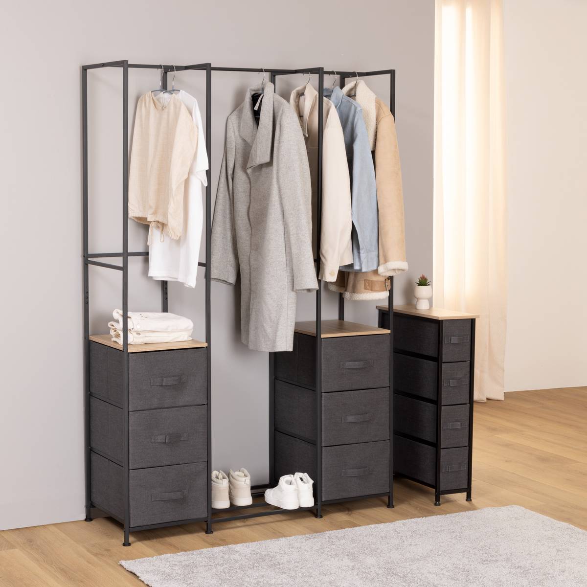 Penderie TISSA gris, 5FIVE SIMPLY SMART