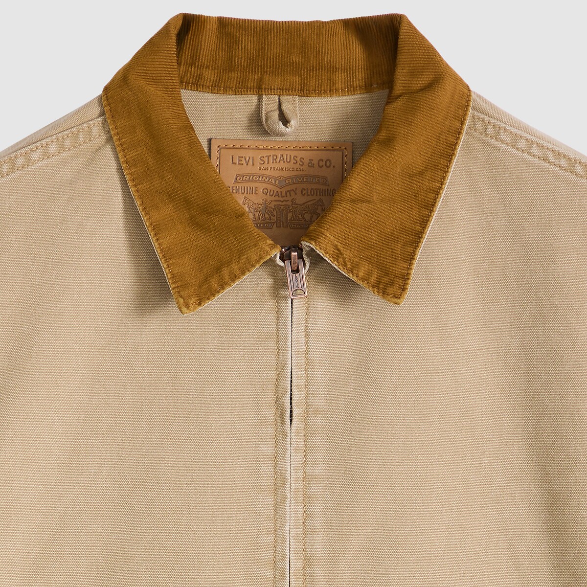 Veste zippée castro col contrasté tiger's eye, LEVI'S