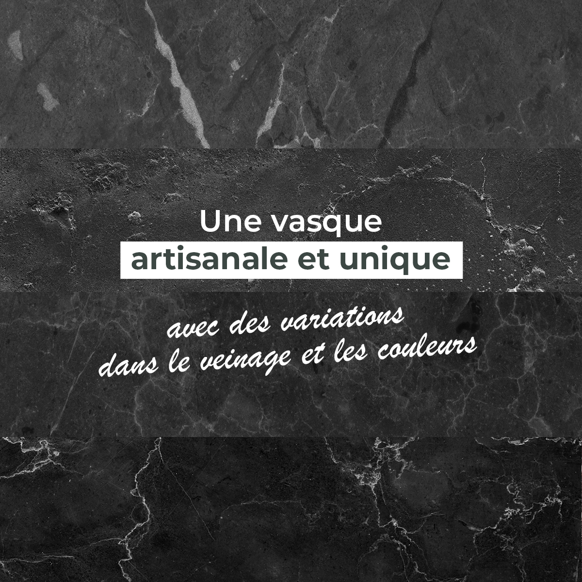 Vasque Kalio en marbre noir, OCEAN LINE