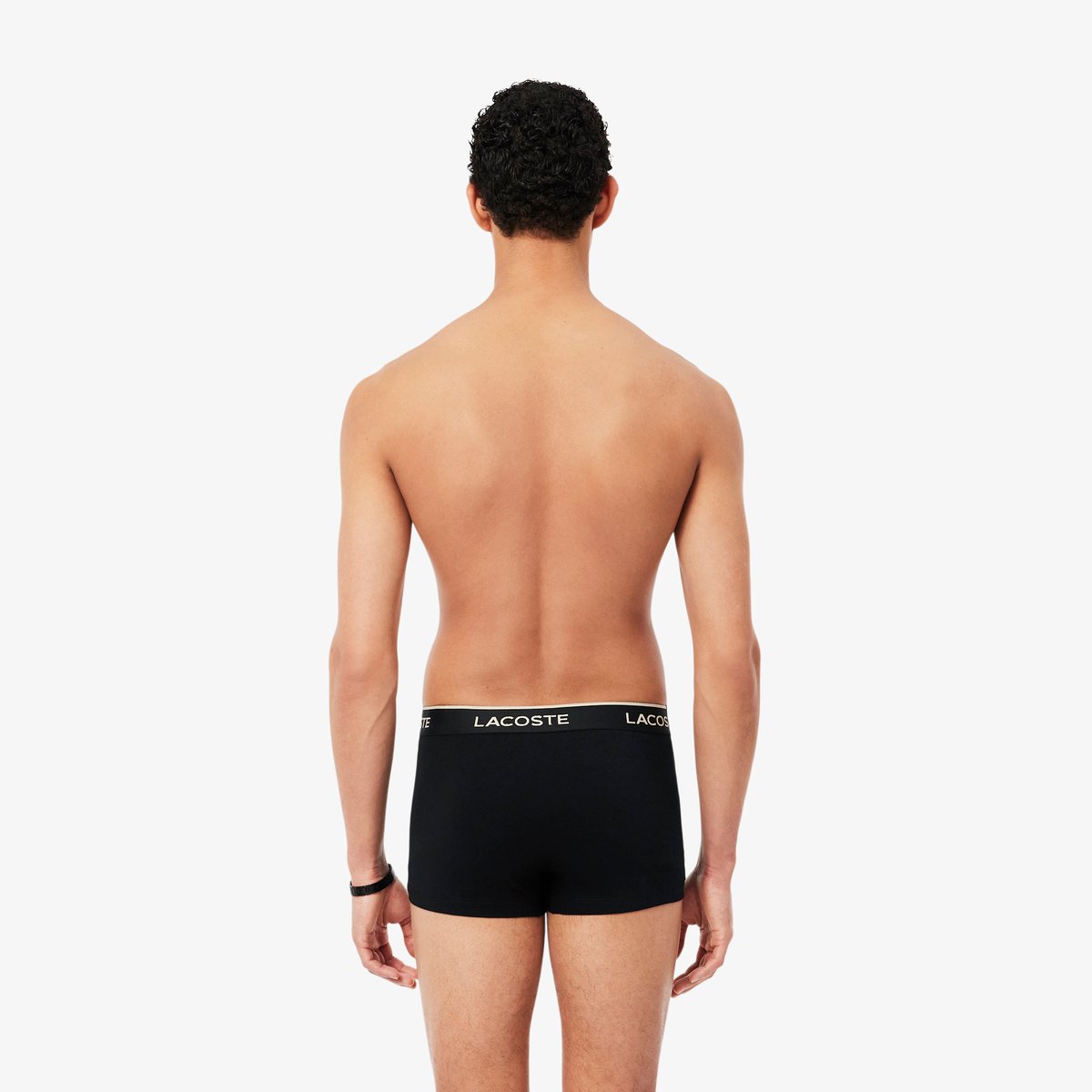 Lot de 3 boxers courts coton noir-v74, LACOSTE