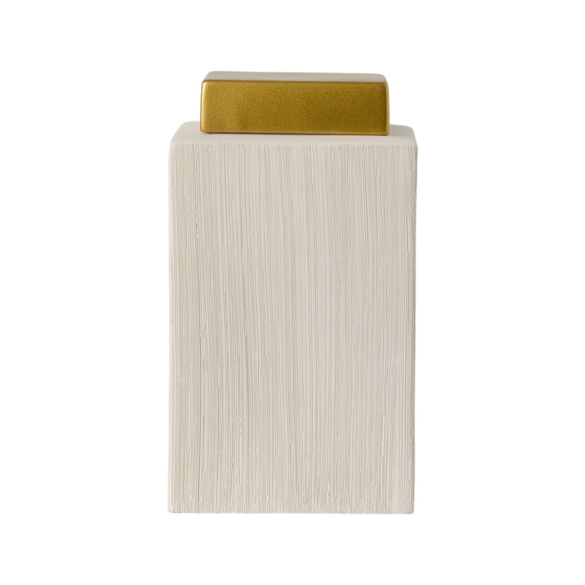 Boîte céramique déco brossé crème 30 cm - SIRINE blanc, CAMIF