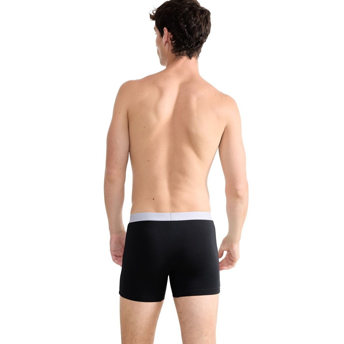 Lot de 2 boxers longs unis, Go ABC noir, SLOGGI