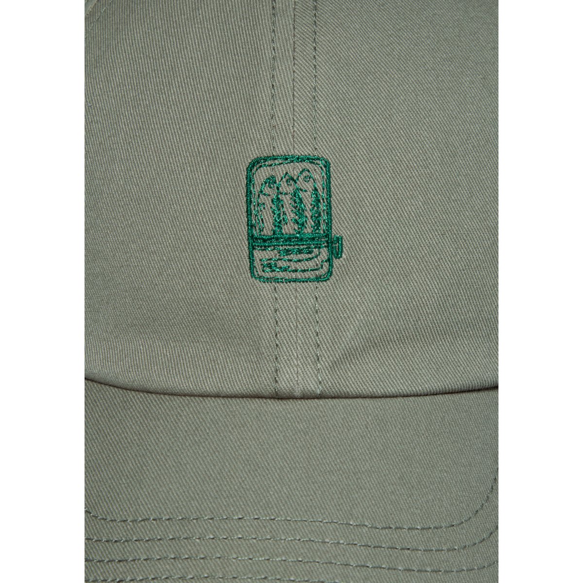 Cap en sergé de coton organique vert clair, MARC O’POLO DENIM