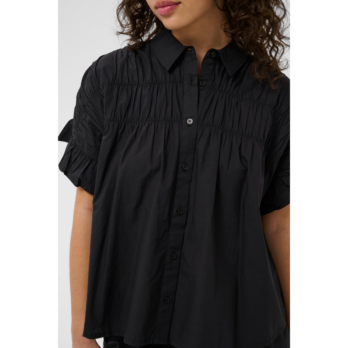 Chemise à manches longues noir black deep, KAFFE