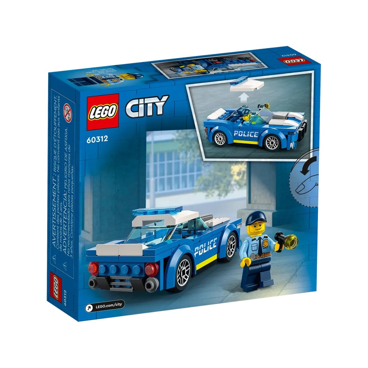 LEGO City - Set de la Voiture de Police 60312 pour Enfants multicolore, LEGO