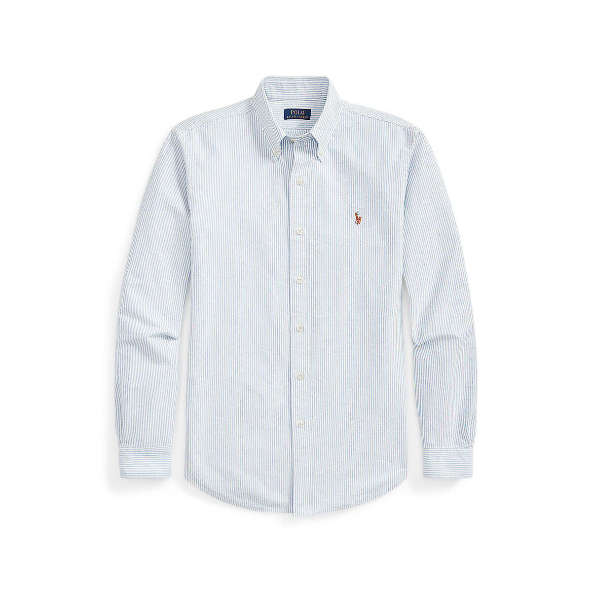  Chemise Oxford Custom Fit blanc/bleu, POLO RALPH LAUREN