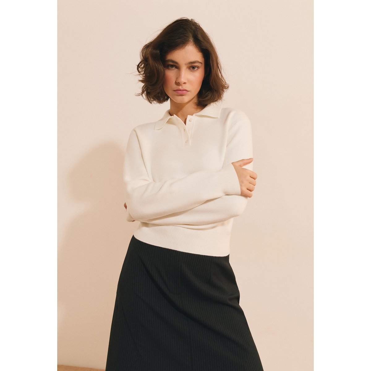 ETAM PULL SUE - PULL ML ecru, ETAM