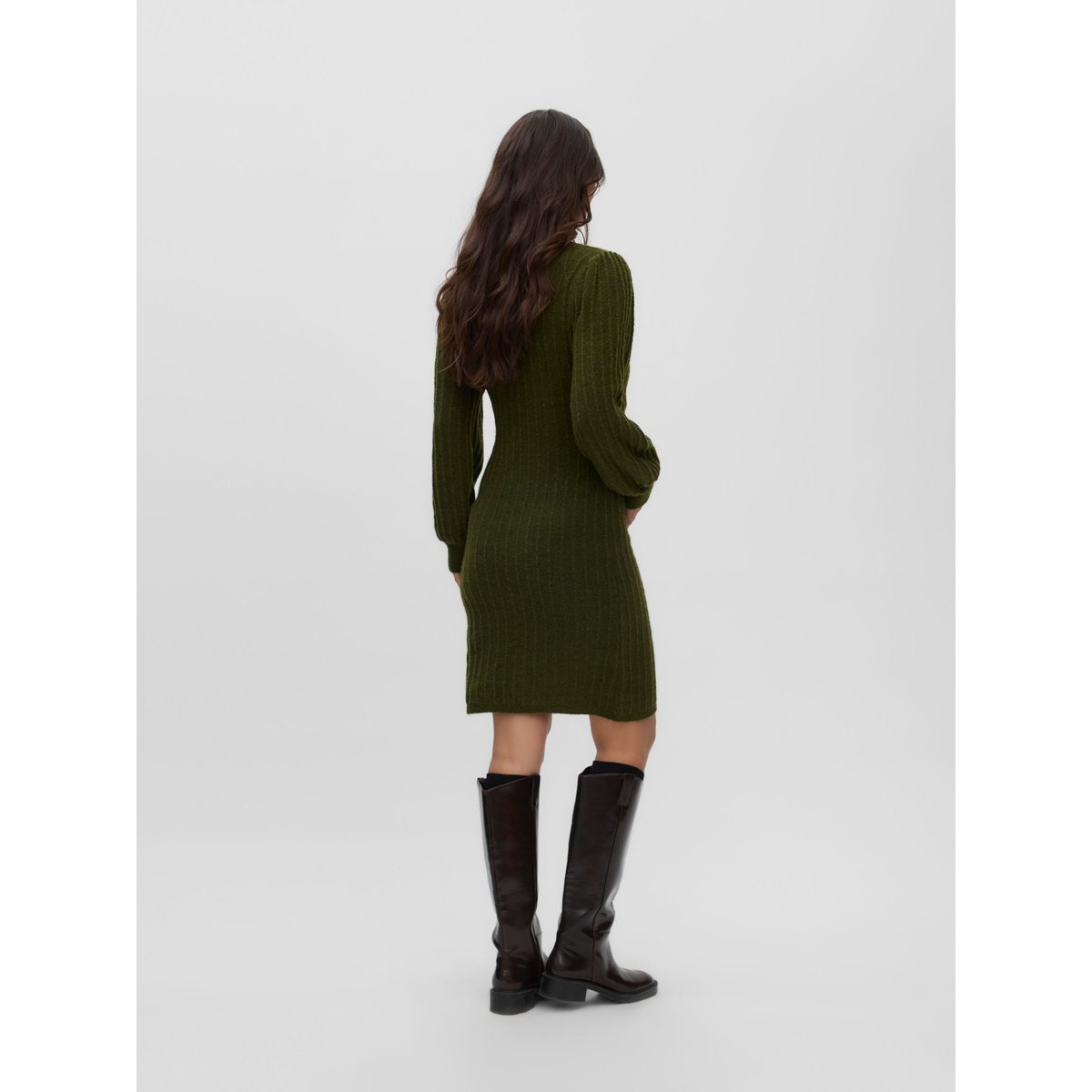 Robe En Maille rifle green, MAMA LICIOUS