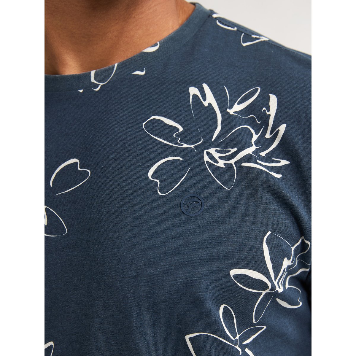 T-shirt à imprimé all over grafito bleu navy blue, PETROL INDUSTRIES