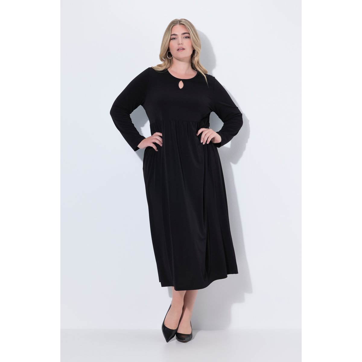 Robe maxi avec poches noir, ULLA POPKEN