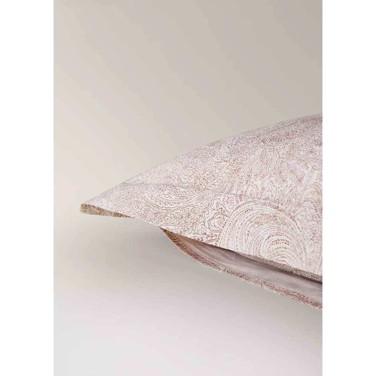 Taie d'oreiller 100 % percale de coton 60 x 60 cm cognac, MANGO HOME